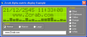 Zcrab Alpha Matrix Display (V1.02)